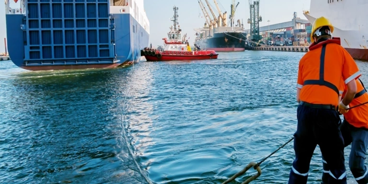 Shipping port industrial facility